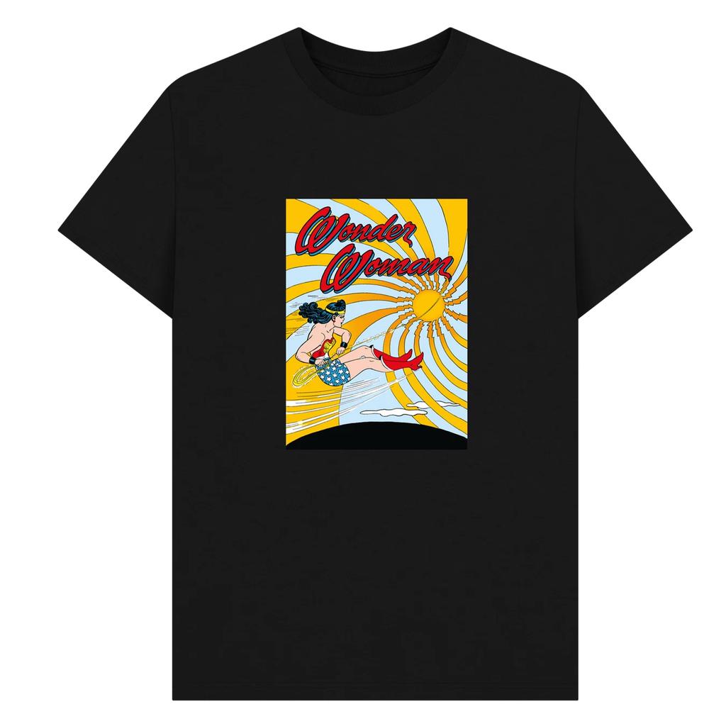 Wonder Woman Unisex Adult Flying T-Shirt