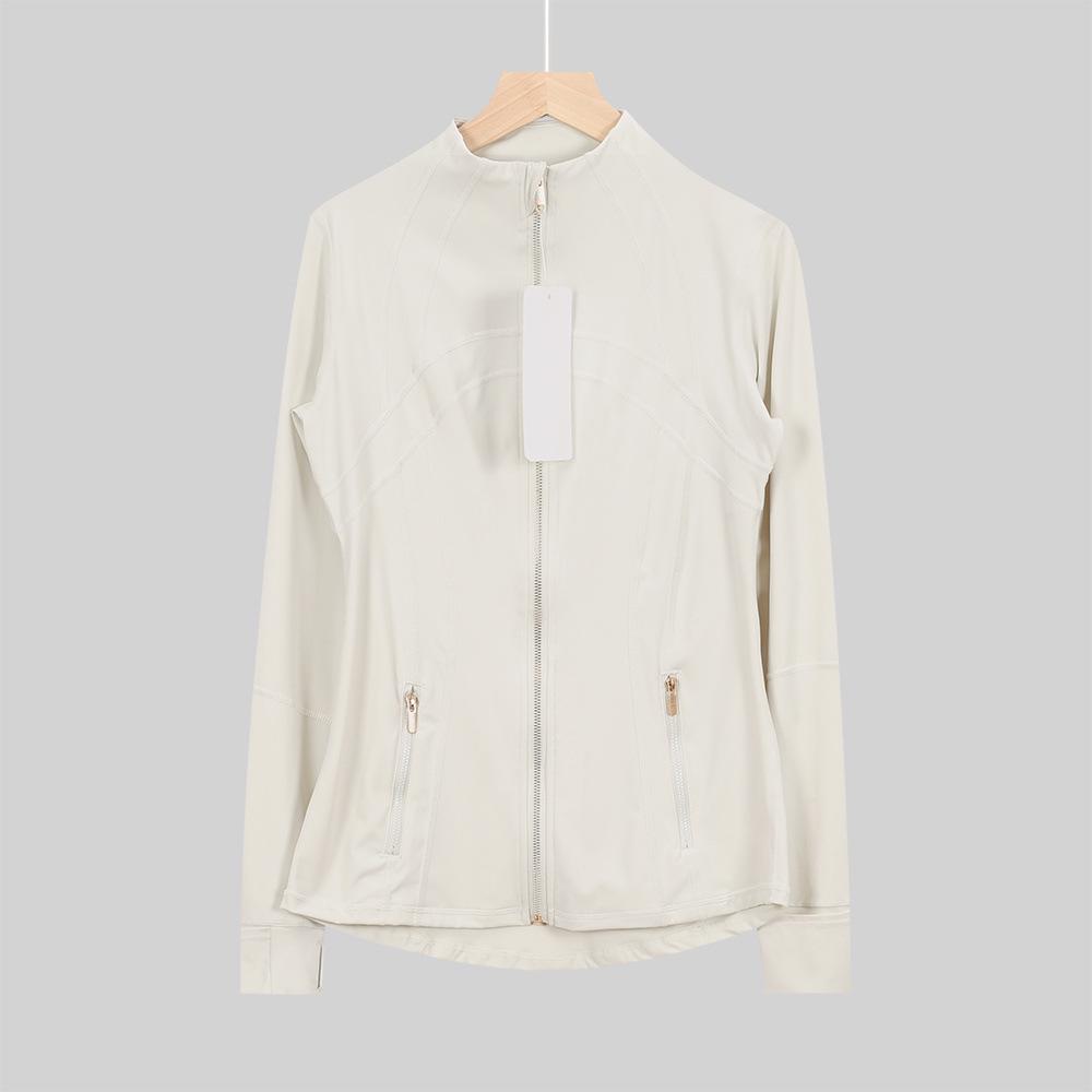 Available: Original Gold Quick-Dry Slimming Fitness Jacket with Stand-Up Collar and Long Sleeves for Running & Yoga.