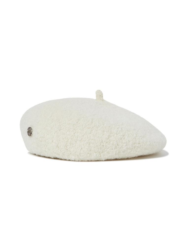 THE GREEN LAB Wool Beret [Ivory]