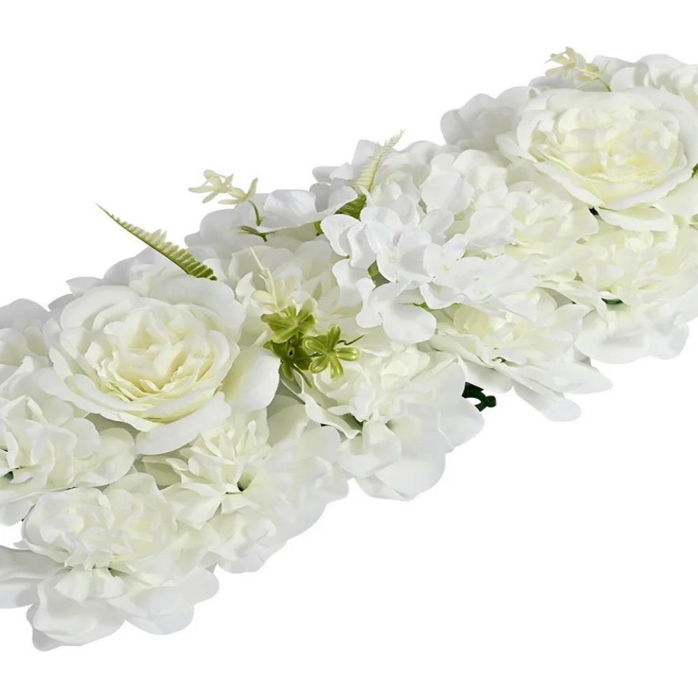 Simulated Artificial Flower Wall Panel DIY Realistic Fake Flower Backdrop Silk Rose Flowers 50cm Arched Door Flower Row