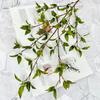 Artificial Leaf Branch For Wedding Decor And Photography Props With Silk Fabric Material