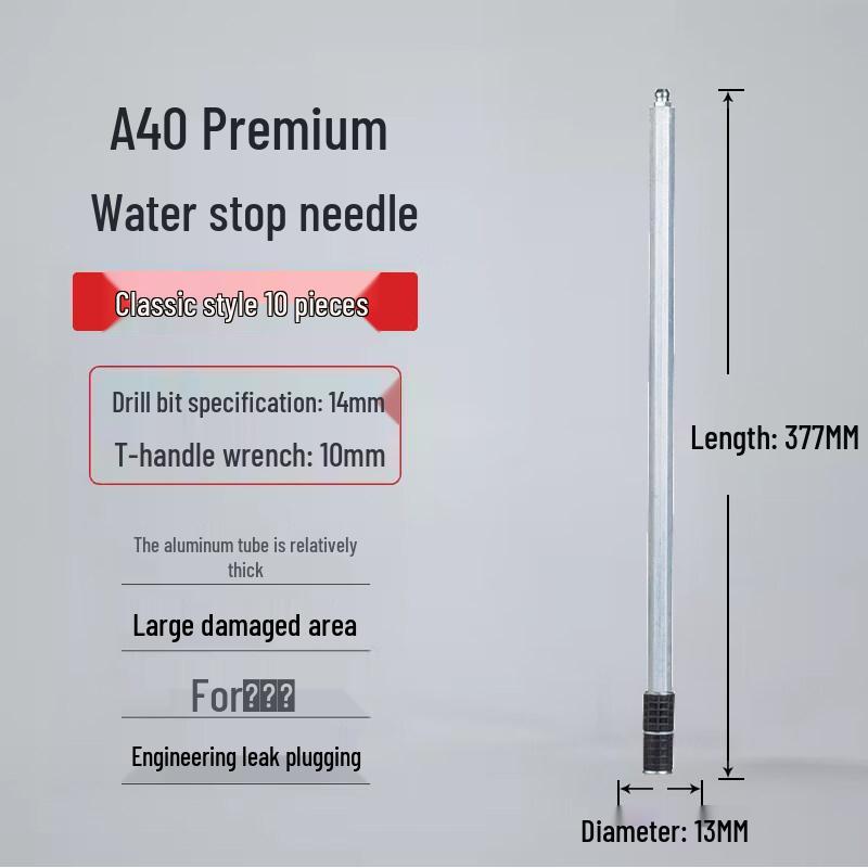 Jun Ding Ying A40 High-Pressure Water-Stop Grouting Needles (10-Pack)
