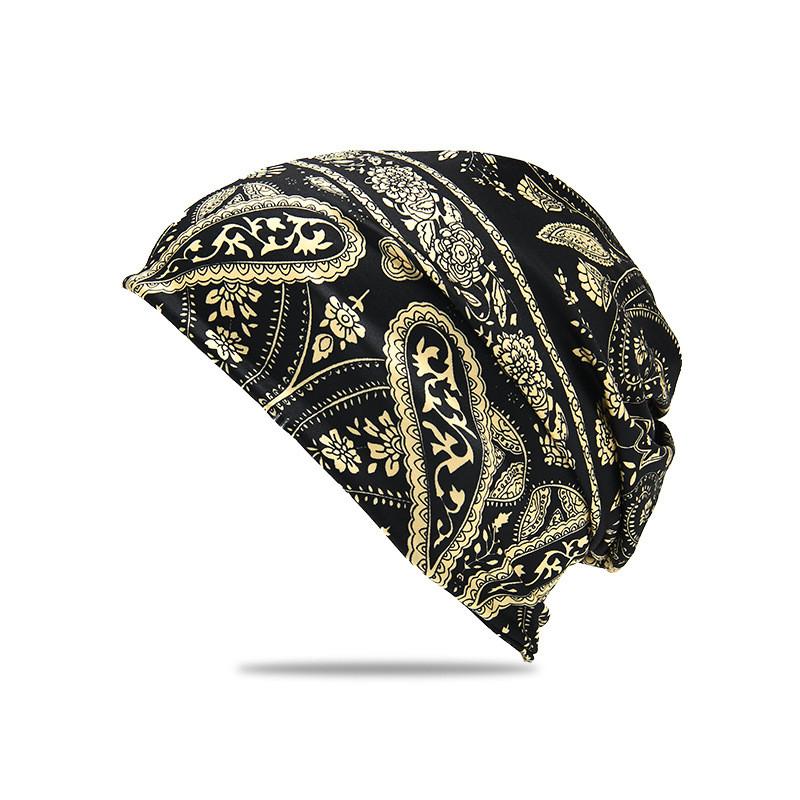Hat Headscarf Printing Outdoor Breathable Warmth Bean Cap Unisex Hat Fashion