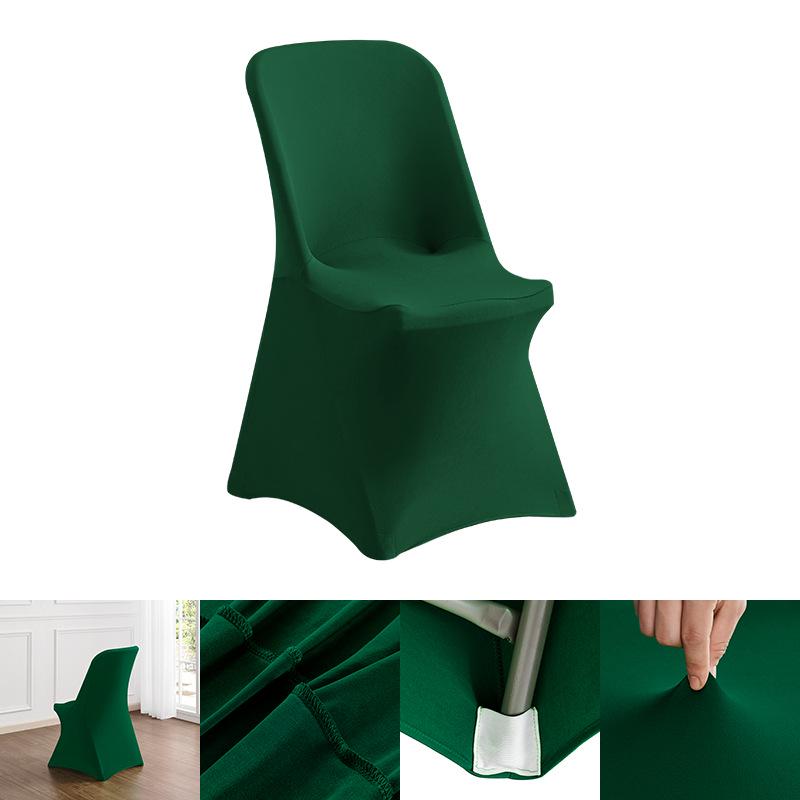 Nordische dehnbare rutschfeste einfarbige Stuhlhusse für Büro, Besprechung, Hochzeit, Bankett und Esszimmer.