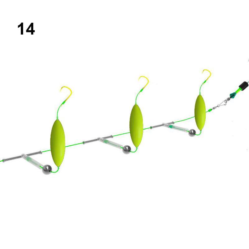 Three Hook Fishing Hair Rigs Hook Suspension Anti Bottom Carp Fishing Hook Ready Made Fishing Carp Rigs Fishing Lure