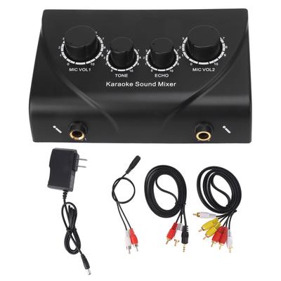 Mini Portable Sound Mixer Karaoke Sound Mixer for Companies Family Gatherings 100‑240V US Plug