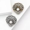 Classic Rhinestone Shell Brooches for Women Unisex Pear Ocean Pins Friend Event Party New Gifts Jewelry Decoration Accessories