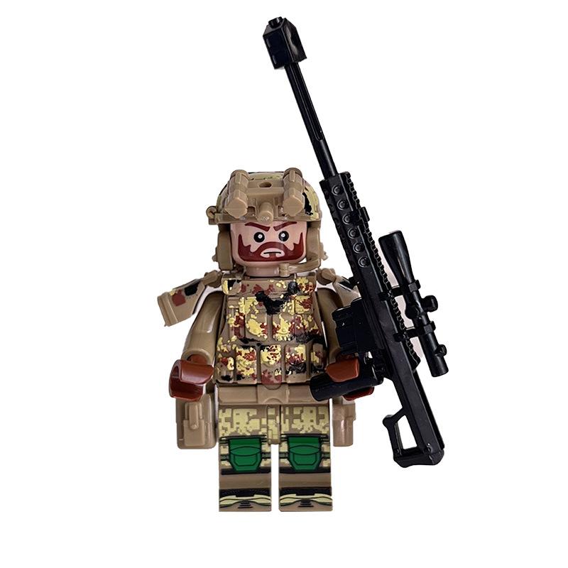 Ninja Warrior Superhero Doll With Weapon Single Building Block Assembly Toy