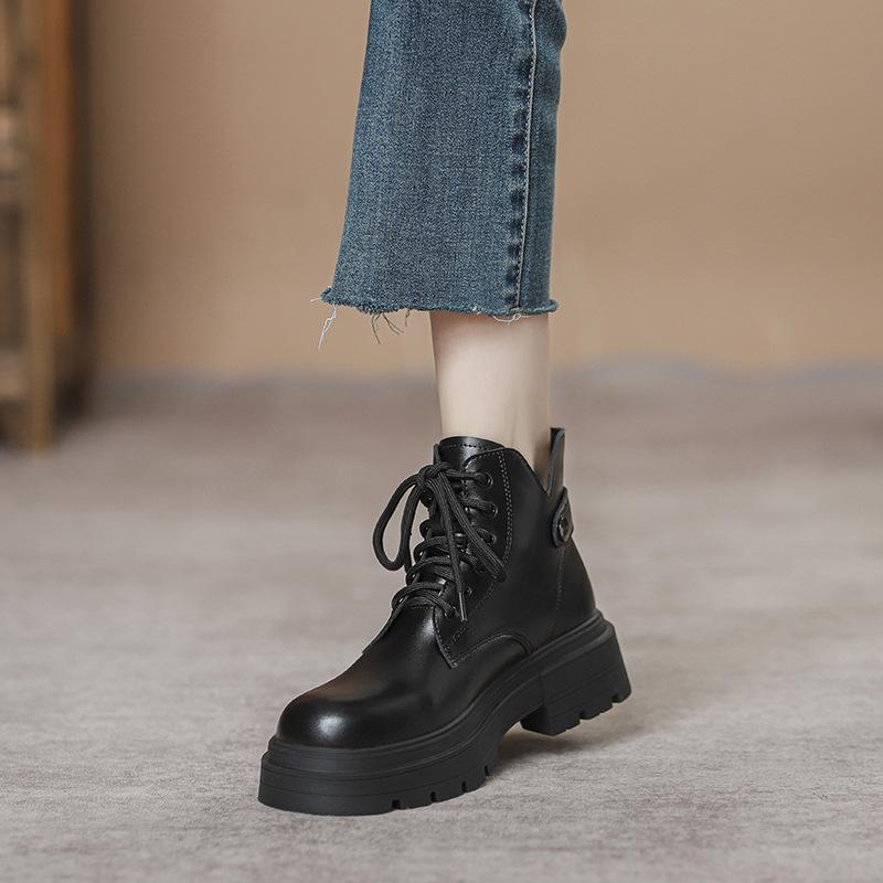Martin boots women's autumn and winter new single boots small women's boots thick-soled wind autumn and winter short boots