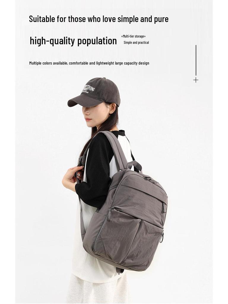 Unisex Large-Capacity Fashionable Travel Backpack with Multiple Pockets for Students and Laptop Storage