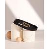 Daks Women Black GolD D Buckle Leather Belt Dbbe6f805bk