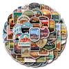 55 Badlands National Park Graffiti Stickers Decorative Scooter Waterproof Stickers