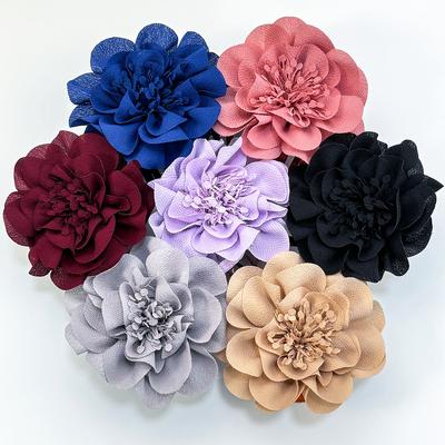 Fashion Chiffon Flower Hair Claw Clips Wedding Headdress For Bridal Bridesmaid Party Floral Hair Clips Women Girls Headwear