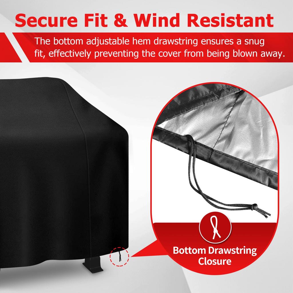 Capa para Churrasqueira Capa para Churrasqueira a Gás para Exterior Resistente a UV e Desbotamento Impermeável com Tiras Ajustáveis para Mais Churrasqueiras