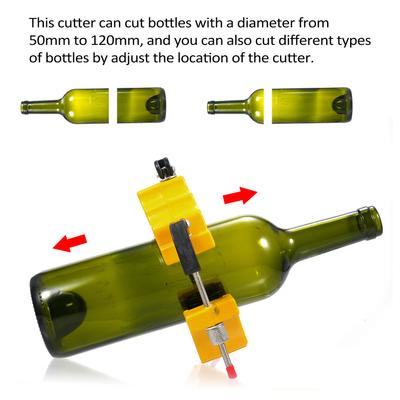 Glass Bottle Cutter DIY Tools 3mm To 12mm Wine Beer Cutter Wine Beer Champagne Jar Sculpture Glass Tube Cutting Machine
