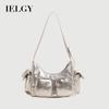 IELGY Ladies Underarm Bag Fashion Large Capacity Red Crossbody