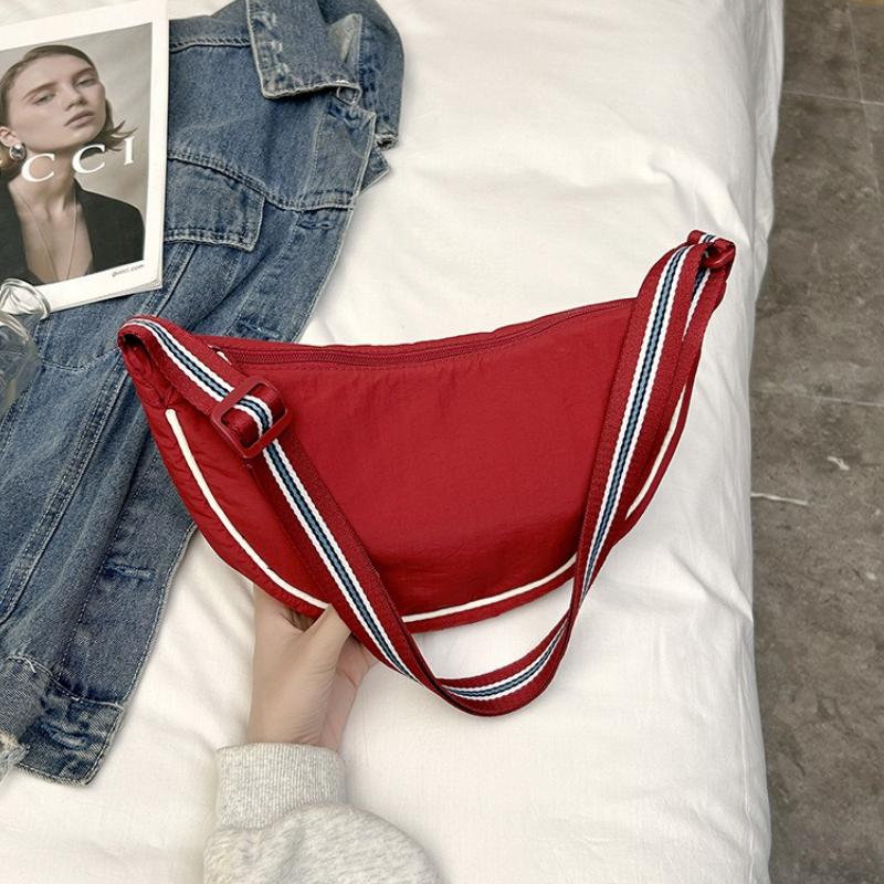 Women's Messenger Bag Fashion Ladies Nylon Hobos Small Shoulder Bags Vintage Female Girls Purse Cloth Handbags