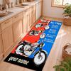 BSA motorcycles Customizable name kitchen floor mat easy to clean and wipe down Suitable for kitchens living rooms and entryways—a perfec
