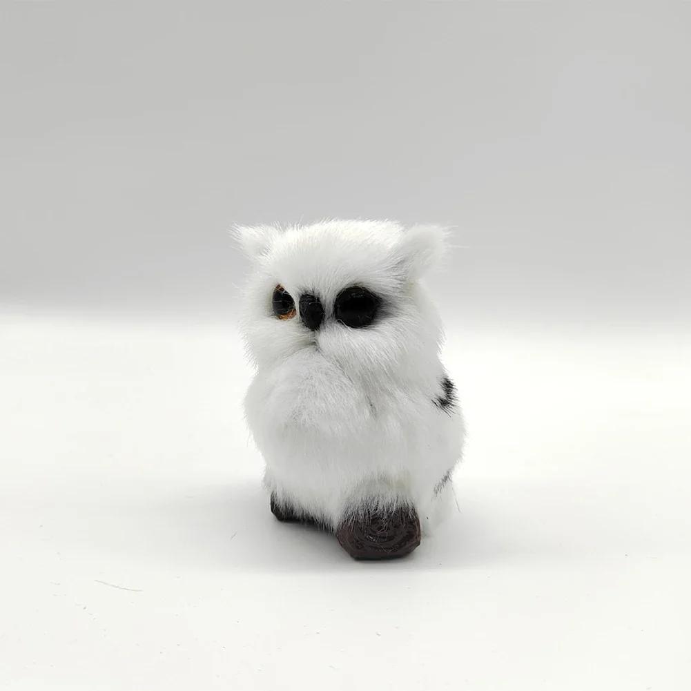 Simulation Owl Ornaments Plush Toys Cute Doll Artificial Fur Toy Christmas Tree Decor Pendant Christmas Gift For Kids Home Decor