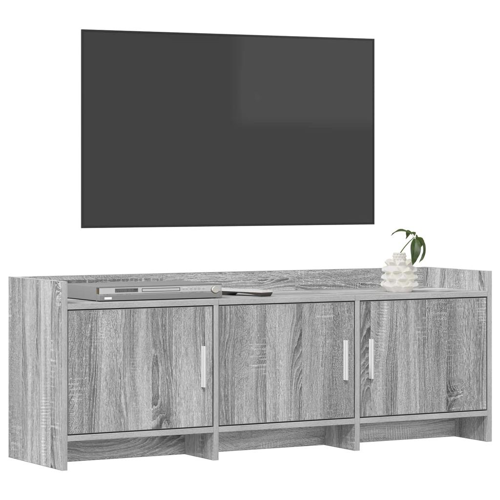 TV Cabinet 130 x 33 x 47 cm Grey Sonoma Particleboard