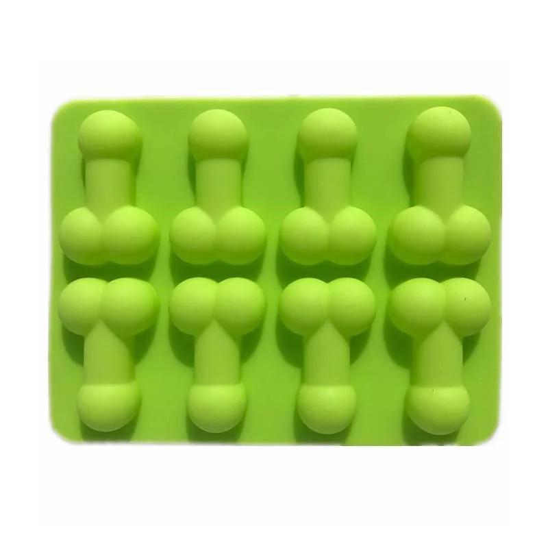 Penile silicone chocolate mold Ding Ding ice lattice so Silicone Penis Mold Ice Cube Soap Candle Chocolate Cake Maker Mould