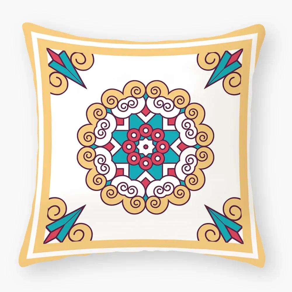 Housse de coussin nordique rétro géométrique, housse de coussin pour dossier, canapé