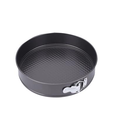 Non-Stick Buckle Removable Bottom Cake Mold Round Shape Carbon Steel DIY Mousse Baking Mold(28cm )