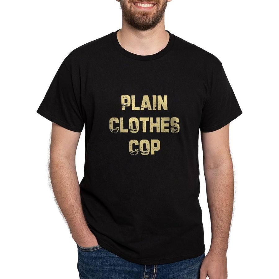 CafePress Plain Clothes Cop Dark T Shirt Men s 100% Cotton, Classic Graphic Dark T-Shirt XXXXXL разноцветный