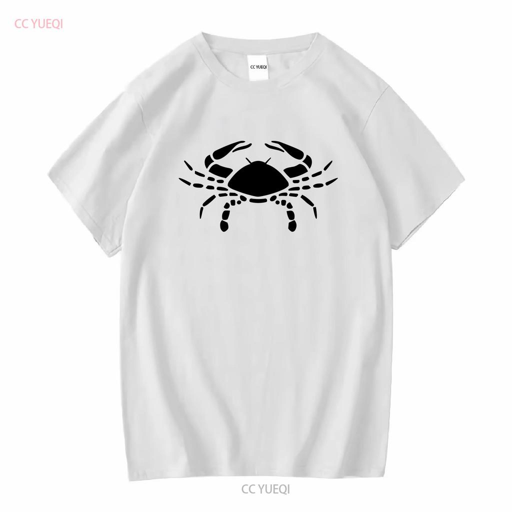Mens Cancer Crab Star Sign Zodiac Symbol T Shirt Astrology long or short sleeves vintage Washed Slightly designer clothes Soft