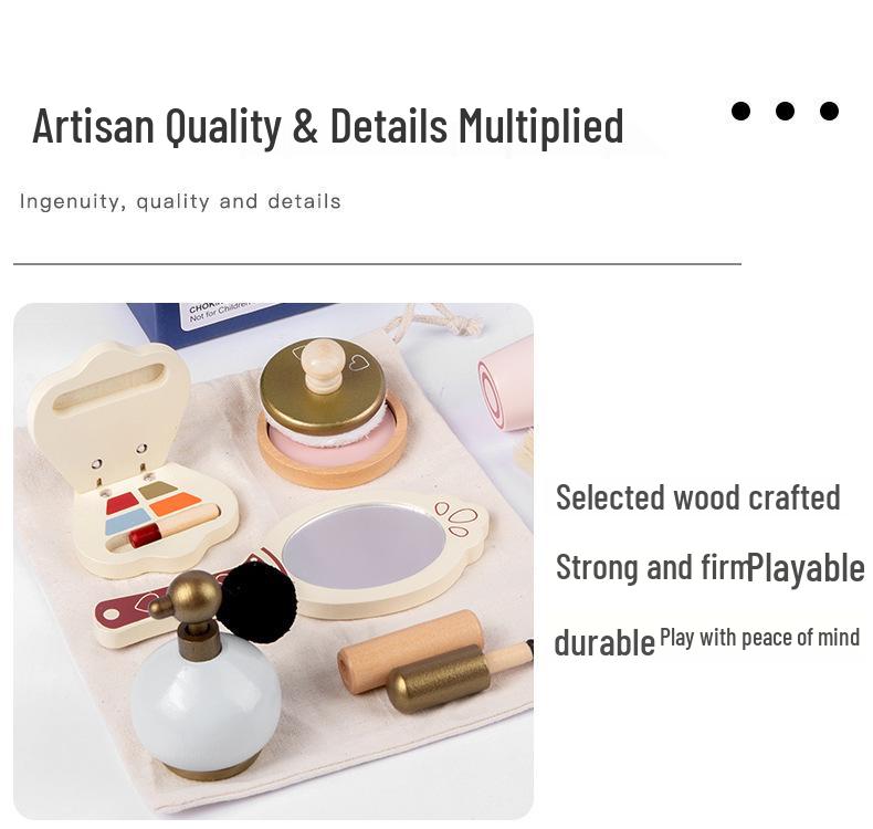 Children's Wooden Princess Vanity Playset