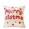 Christmas Embroidery Candy Cane & Santa Hat Tufted Throw Pillow Cover