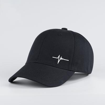 Heartbeat Ecg Lifeline Print Baseball Cap Men Women Cotton Adjustable Dad Hat Minimalist Casual Sport Sun Hat