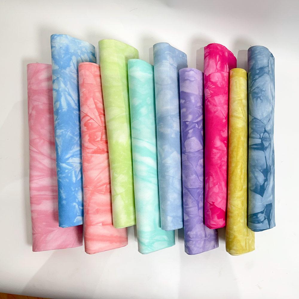 /ODM Factory s Professional Tie-Dyed Fabric New Hot Sale Twill Woven Organic Fabric for Dresses Shirts Hats Bags Accessories