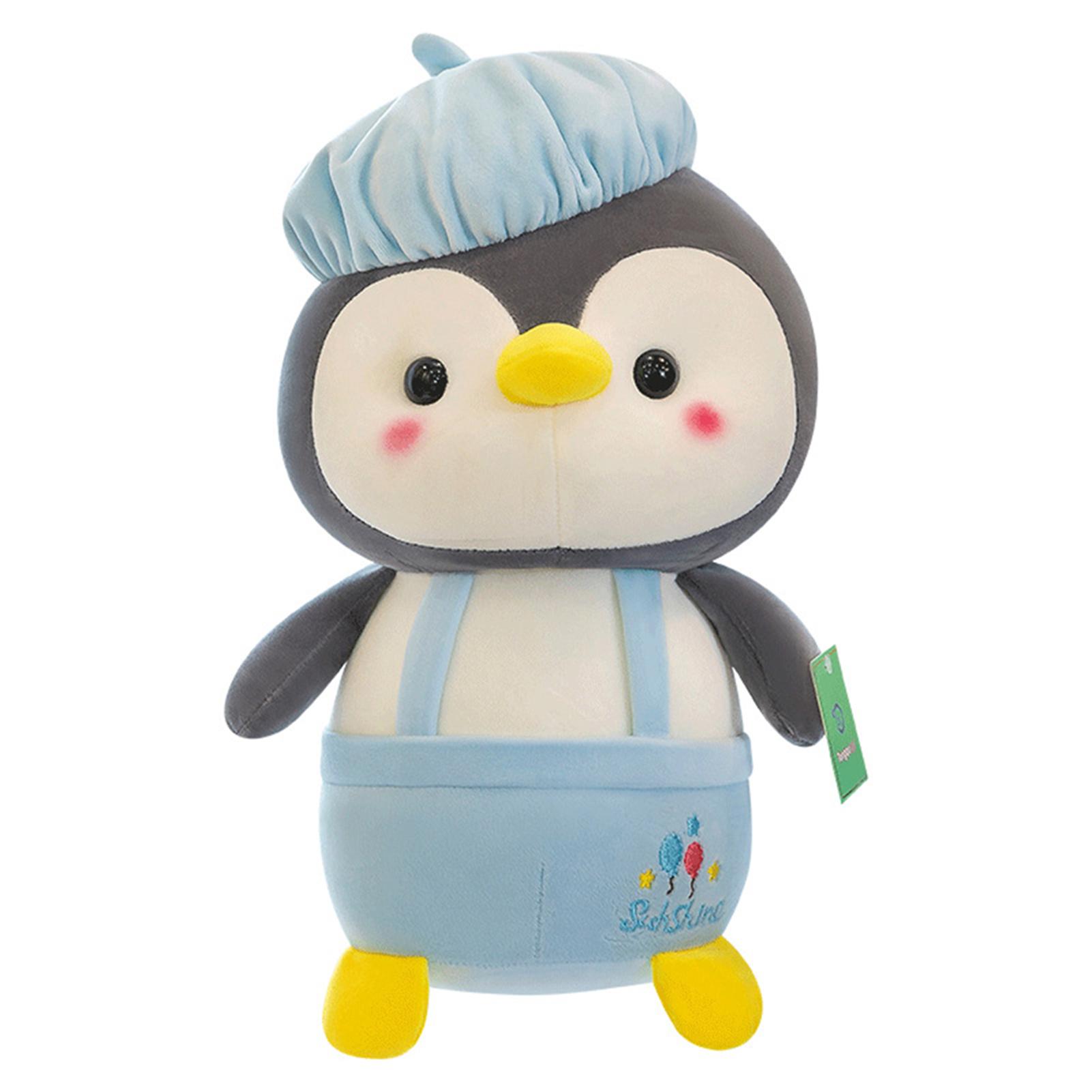 

Cute Strap Penguin Plush Toy Super Soft Stuffed Doll Great Gift For Children 35cm синій