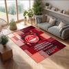 Aberdeen FC Soccer Football Pattern Soft Area Rug Non Slip Indoor Floor Carpet Sports Decor Mat for Bedroom