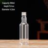 375ml Round Sealed Fruit Wine Bottle with 500ml Screw Cap - Creative Transparent Small Decanter