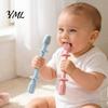 Seamless One Piece Teether Baby Silicone Teething Toy, Food-Grade Bite Soother for Gum Newborn Essentials Relief, Anti-Finger Biting Chew Stick,