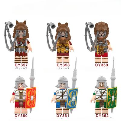 Război medieval Soldat roman Blocuri de construcție Figurine de acțiune Jucării de Crăciun pentru copii