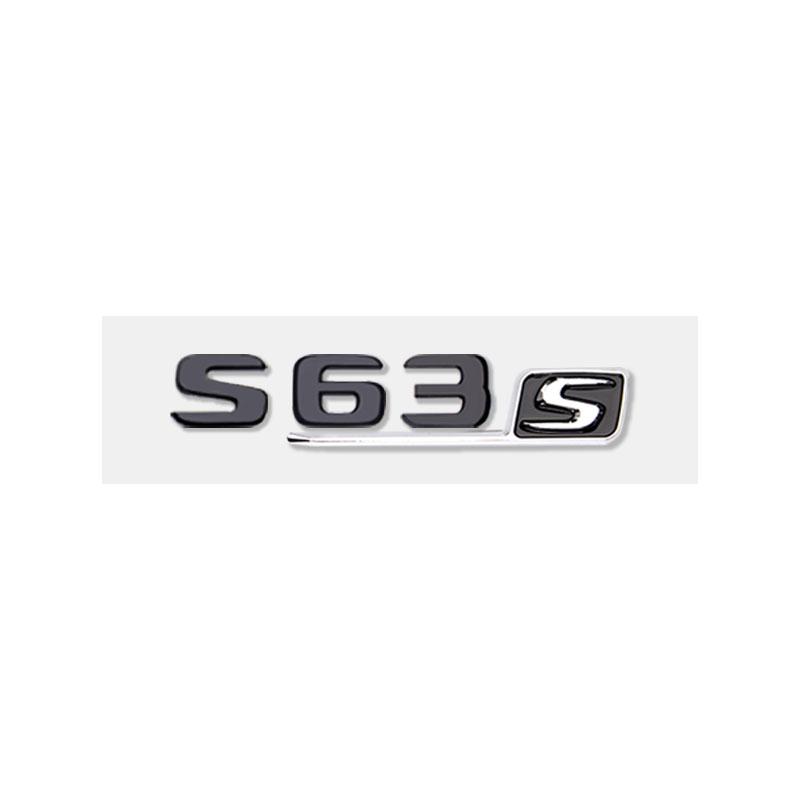 S63S Logo Badge Car Stickers for Mercedes Benz S63 Refitted Sclass 6.3AMG Fender Side Labelflag New Old Rear Trunk Displacement JO7