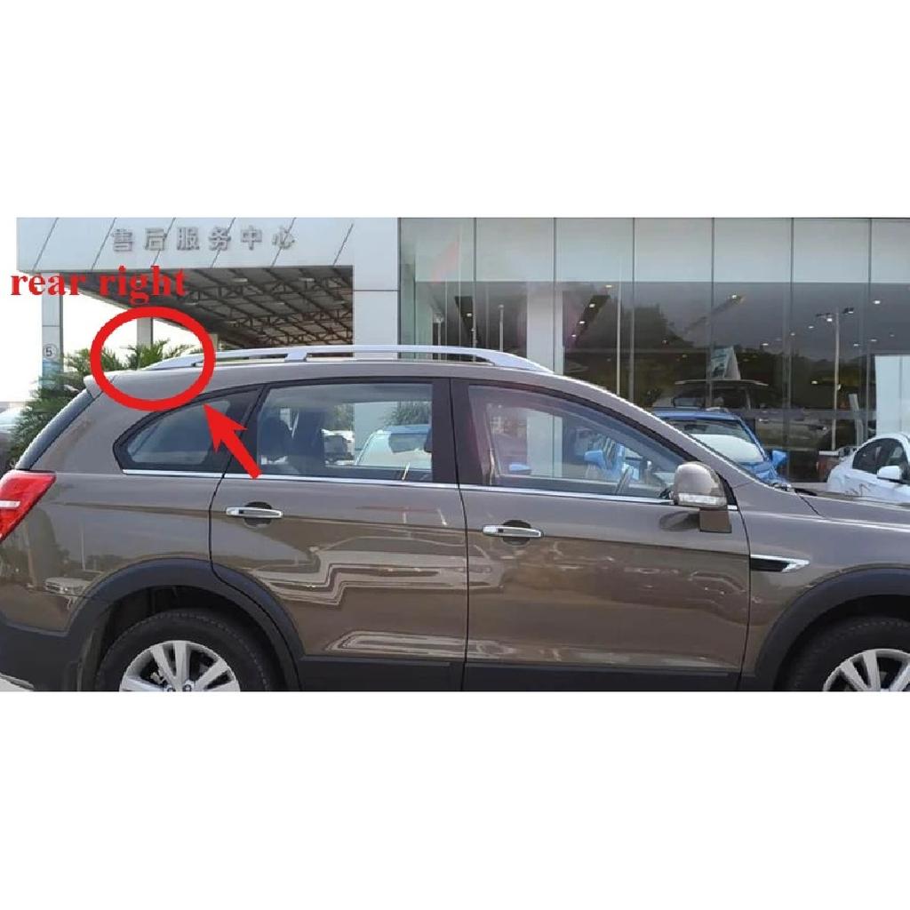 1 Piece Silver Only Plastic Roof Rack Cover Only for Captiva 2008-2017 Luggage Cap Seal Car Accessories