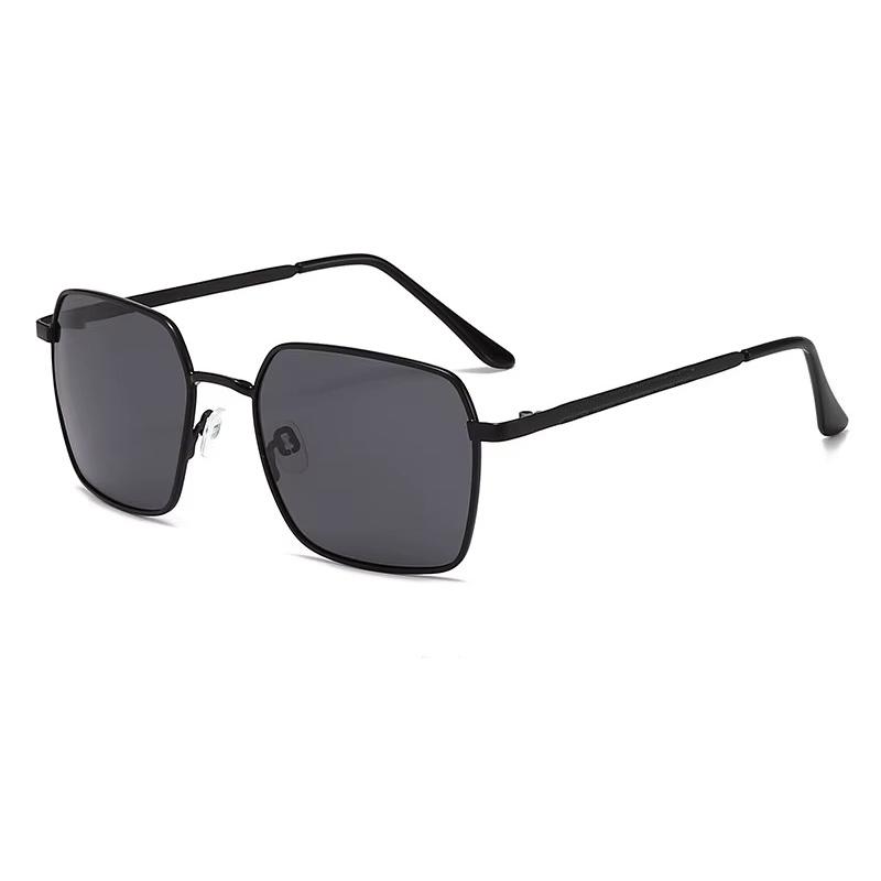 

Brand Design Square Frame Polarized Sunglasses For Men Women Classic Vintage Design Driving Beach Alloy Sun Glasses Eyewear 2025 No Box чёрный