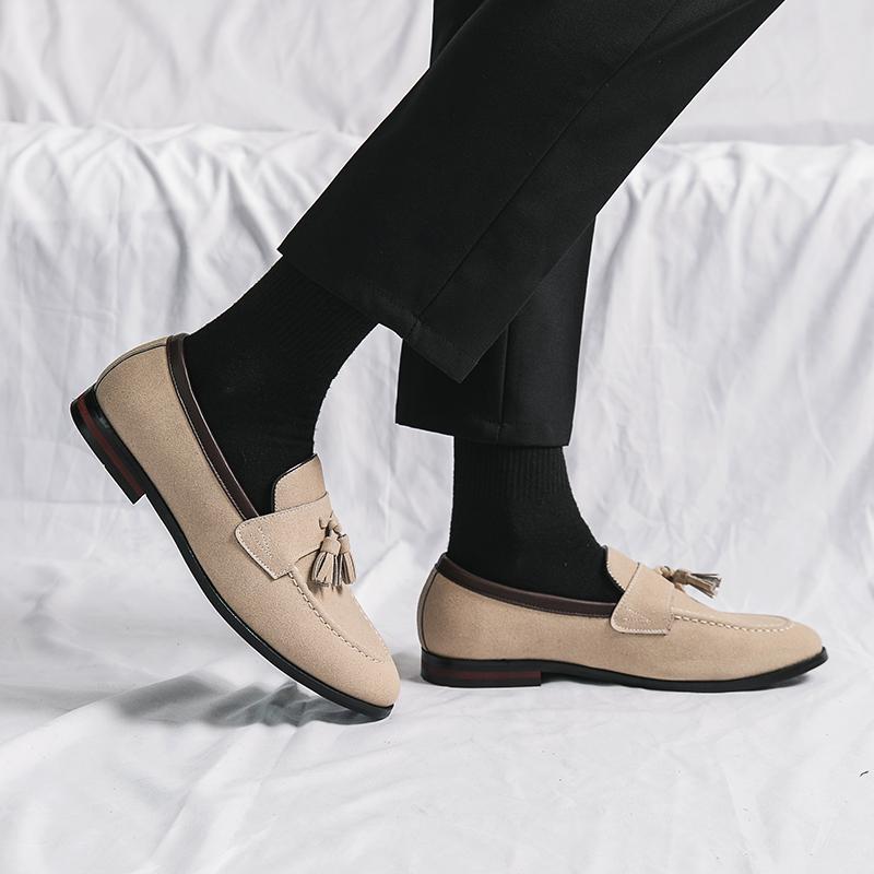 Luxury Brand Mens Slip on Shoes 2024 Leather Fashion Casual Footwear Men Lightweight Male Comfortable Loafers Men Coiffeur Shoes