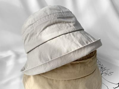 Women's Unisex Washed Cut Short Bucket Hat