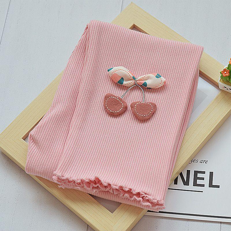 

Леггинсы для девочек, тонкие укороченные брюки для верхней одежды, новый летний стиль, облегающий и универсальный 130 розовый