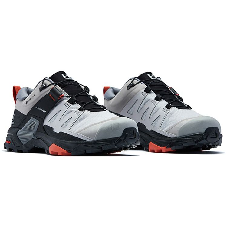 SALOMON X Ultra 4 Comfortable Shock Absorbing Durable Breathable Low Top Outdoor Functional Shoes Women Shoes Alloy-Gray 416231