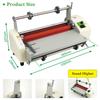 220V 12 Generation 8350T Laminator Four Rollers Hot Roll Laminating Machine A3+
