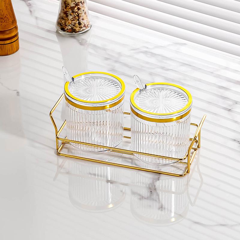 Seasoning Jar Set Combination Storage Spice Box Kitchen Household Salt Jar Seasoning Bottle Jar Spice Bottle Storage Box Sugar Bowl
