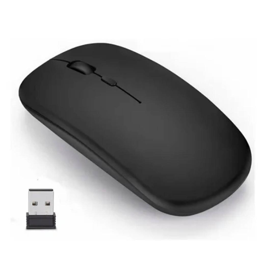 Wireless Mouse Ergonomic Comfortable Silent Design 800 To 1600DPI Plastic Material Black Office