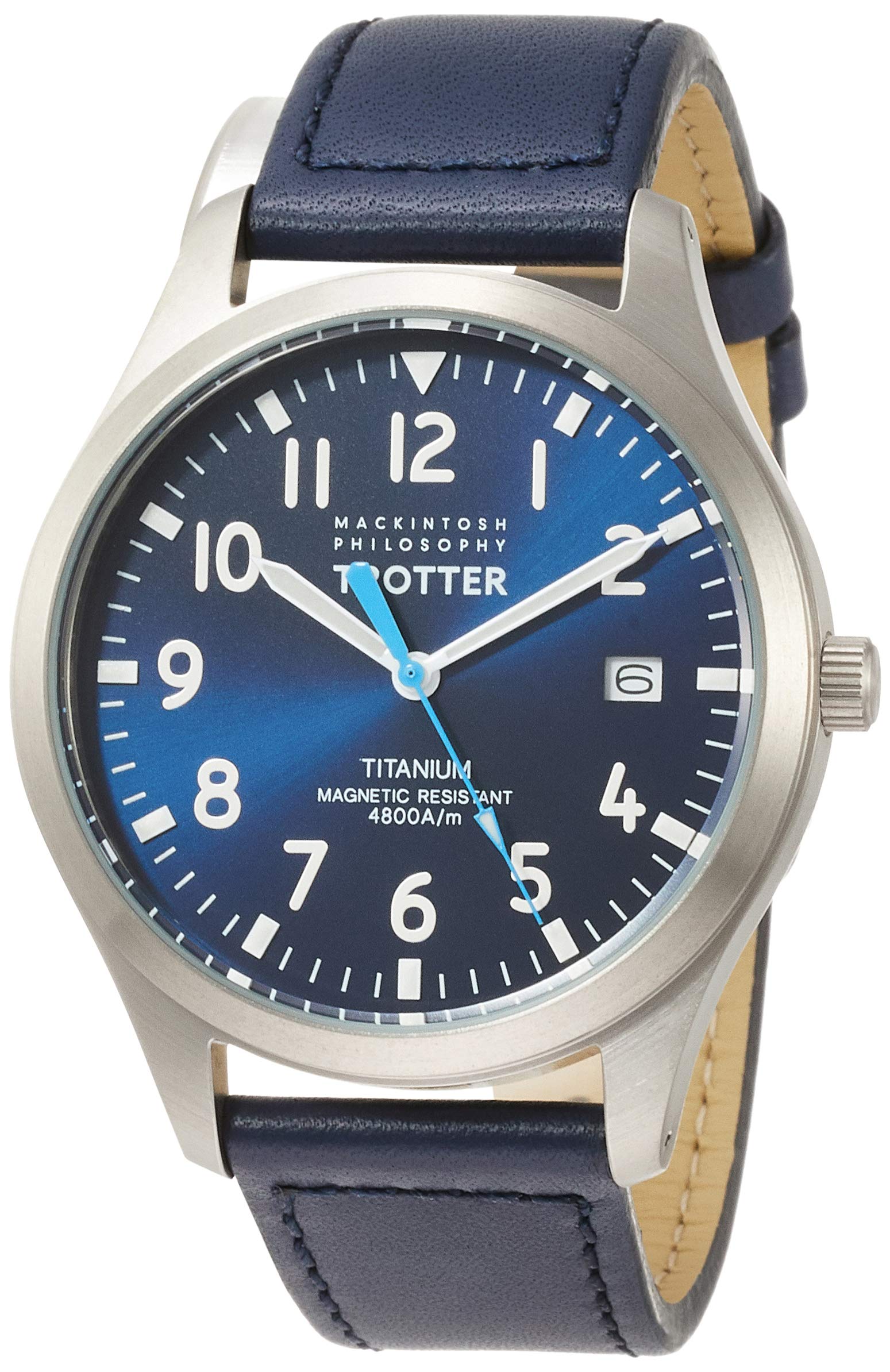 

[Seiko Watch] Mackintosh Philosophy TROTTER Series Titanium Model Navy Dial Navy Calfskin Band FCZK986 Men s Blue Watch