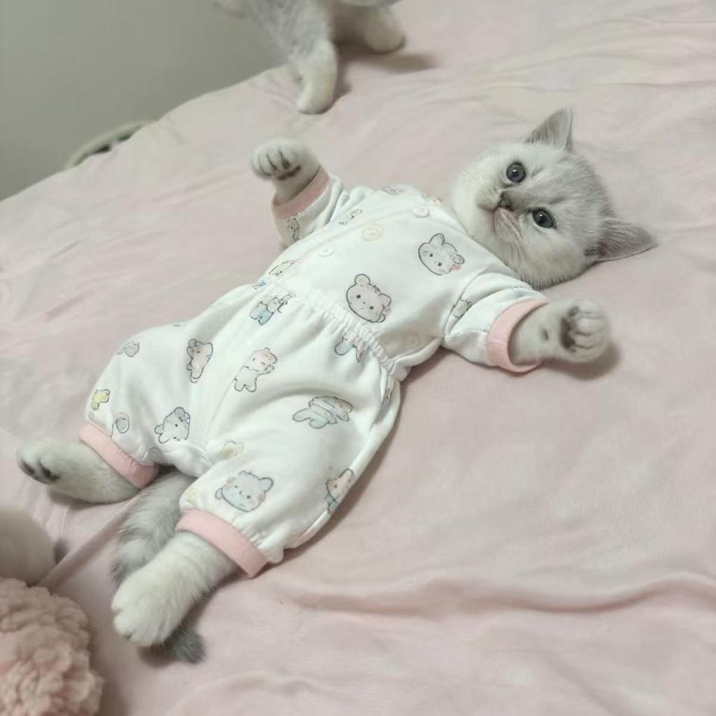 Pigiama caldo carino per cani e gatti nuovo comodo cuccioli a quattro zampe universale a prova di freddo pigiami per animali domestici prodotti per animali domestici